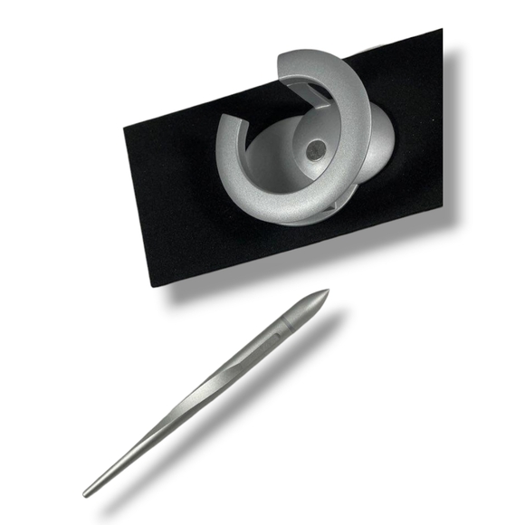 Hoverpen 2.0 Interstellar Edition Starlight Silver Ballpoint Pen Set with Stand - Picture 12 of 12